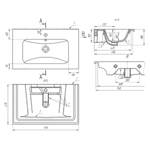 Раковина Dreja Euphoria 80