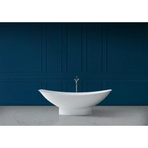 Ванна из искусственного камня ABBER Stein AS9610 180х80 белая матовая