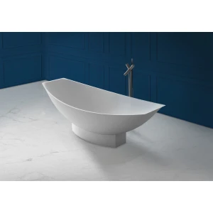 Ванна из искусственного камня ABBER Stein AS9610 180х80 белая матовая