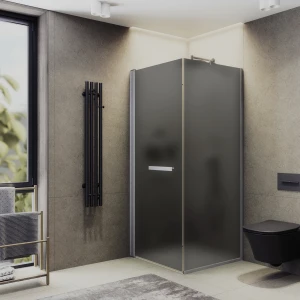 Душевой уголок Maybah Glass на монопетле 100х100 MGY-1349-5 Графит матовый