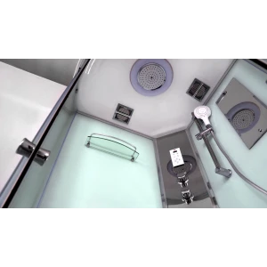 Душевая кабина Timo Comfort T-8801 Clean Glass 100х100х220+турецкая баня хамам+стульчик прозрачный