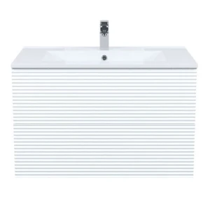 Тумба с раковиной IDDIS Bild 80 подвесная, белый BIL80W0i95K