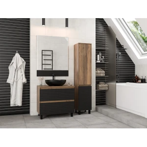 Зеркало Brevita Dakota 80 (черное)