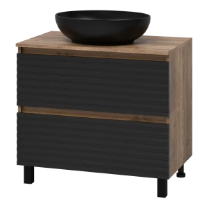 Тумба под раковину Brevita Dakota 80 (черная)