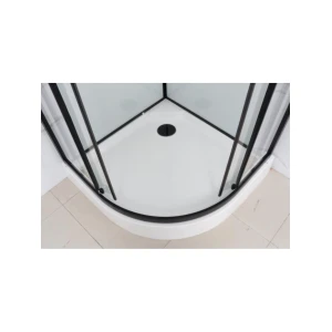 Душевая кабина Frank F408 М Black 80x80 стекло матовое
