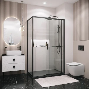 Душевой уголок Grossman Style 120.K33.05.1170.21.00 110х70 черный
