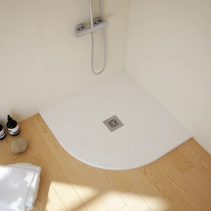 Душевой поддон STPOOL угловой, LITE 80х80 WHITE MATT