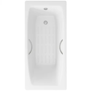 Ванна чугунная Delice Repos 150х70 с ручками и антискользящим покрытием DLR220507R-AS