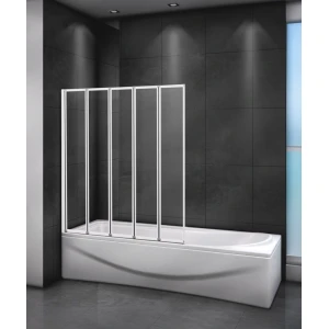 Шторка на ванну Cezares Relax V 5 120x140 стекло прозрачное