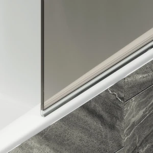 Шторка на ванну Maybah Glass поворотная на монопетле 40х140 MGV-601-1 Бронза