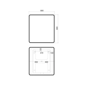 Зеркало с подсветкой IDDIS Cloud X 80 CLX8000i98