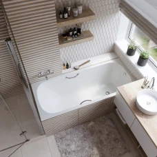 Чугунная ванна Wotte Start 150x70 с отверстиями для ручек БП-э0001102