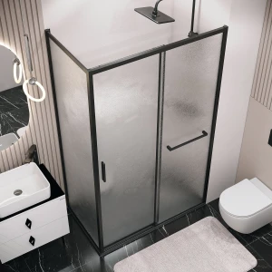 Душевой уголок Grossman Style 120.K33.05.1090.21.02 100х90 черный, шиншилла