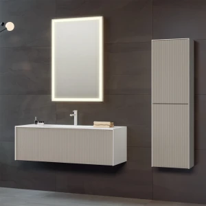 Зеркало ORKA Cube 65x100 c LED подсветкой, белый матовый
