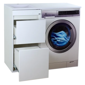 Тумба под раковину Misty Фостер 40 с 2 ящиками под стиральную машину