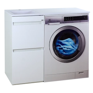 Тумба под раковину Misty Фостер 40 с 2 ящиками под стиральную машину