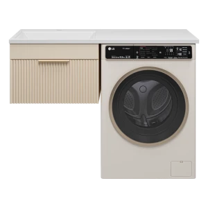 Тумба под раковину Brevita Enfida 60 под стиральную машину подвесная (бежевая)