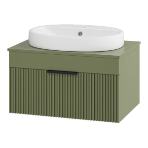 Тумба под раковину Brevita Enfida 70 подвесная (зеленая)