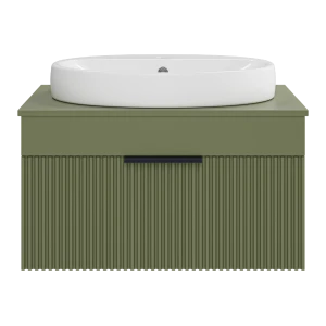 Тумба под раковину Brevita Enfida 70 подвесная (зеленая)