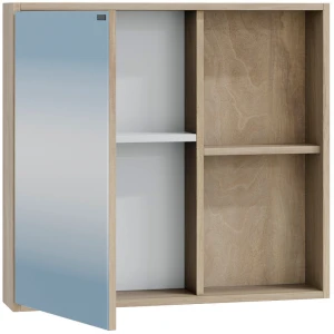 Зеркальный шкаф СанТа Прима 70 дуб светлый