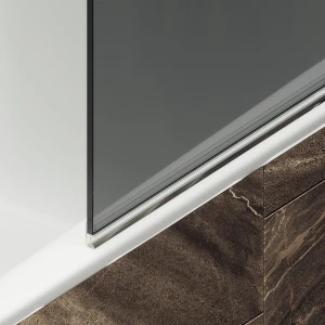 Шторка на ванну Maybah Glass поворотная на монопетле 40х140 MGV-603-5 Графит