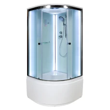 Душевая кабина AvaCan D 90-S 90х90 с крышей и LED подсветкой