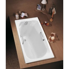 Чугунная ванна Jacob Delafon Melanie 170x70 E2925 с отверстиями для ручек