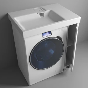 Тумба с раковиной Эстет Riga Luxe 80 R белая