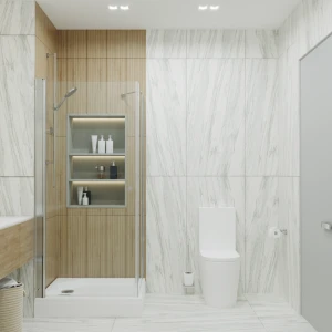 Душевой уголок Triton Форта-Хром 90х90 стекло прозрачное