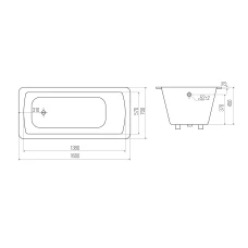 Чугунная ванна GOLDMAN Elite 160х70