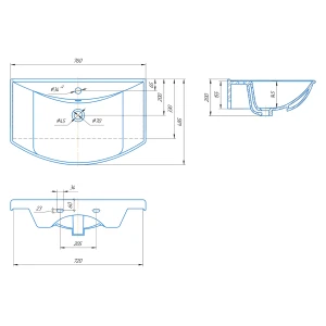 Раковина Kirovit Стиль 75