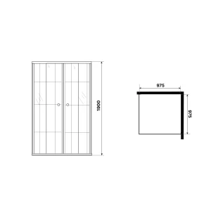 Душевое ограждение Niagara Eco NG-1010-14QKL 100х100