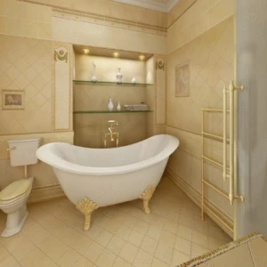 Чугунная ванна Magliezza Julietta 183x78 ножки золото