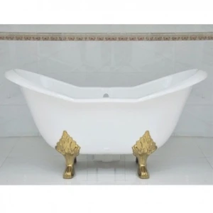 Чугунная ванна Magliezza Julietta 183x78 ножки золото