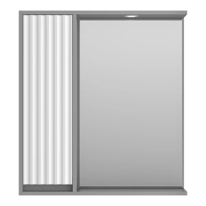 Зеркальный шкаф Brevita Balaton 75 левый (белый, серый)