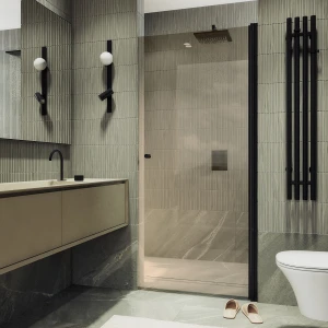 Душевая дверь в нишу Maybah Glass на монопетле 80х198 MGD-804-6 Бронза