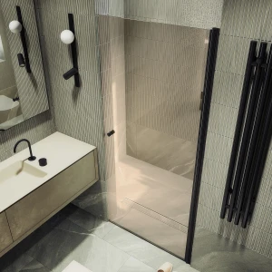 Душевая дверь в нишу Maybah Glass на монопетле 80х198 MGD-804-6 Бронза