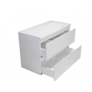 Тумба с раковиной Эстет Bali 80 подвесная, 2 ящика, белая