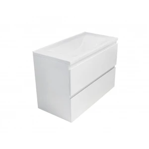 Тумба с раковиной Эстет Bali 80 подвесная, 2 ящика, белая