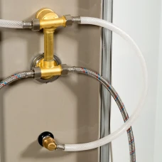 Душевая кабина DTO L 790 с гидромассажем и электрикой 90х90