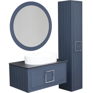 Зеркало с подсветкой La Fenice Terra Blu Grigio 65 синее