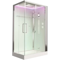 Душевая кабина Timo Premium HELKA H-515L-T-CH/C 90х120х220, стульчик прозрачный