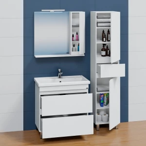 Тумба под раковину СанТа Марс 80 с 2 ящиками