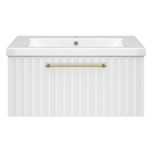 Тумба под раковину Brevita Alicante 80 подвесная (белая)