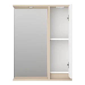 Зеркальный шкаф Brevita Balaton 65 правый (белый, бежевый)