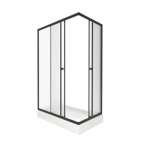 Душевой уголок Triton Вента-Блэк-Вельвет 120х80