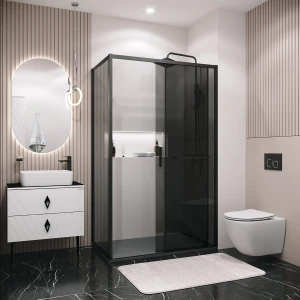 Душевой уголок Grossman Style 120.K33.05.1290.21.10 120х90 черный