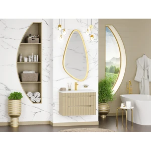 Тумба под раковину Brevita Ariana 80 подвесная (капучино)