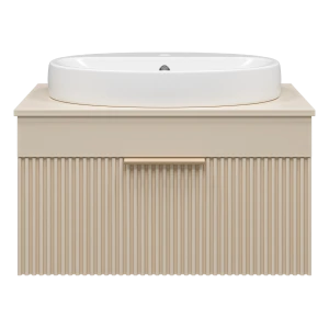 Тумба под раковину Brevita Enfida 70 подвесная (бежевая)