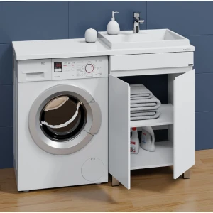 Тумба под раковину СанТа Марс 59 под стиральную машину, двери